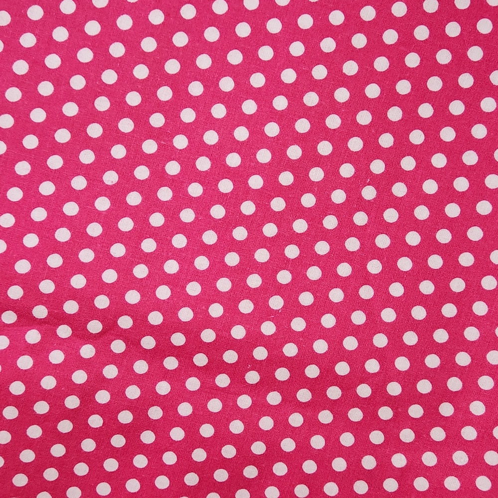 Fabric Chintz Cotton Vintage Polka-dot Print  9.3 Yards